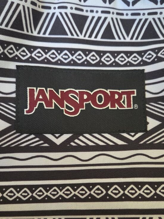 Jansport Superbreak Backpack Jazzy Geo Black White Aztec Black Label T60 G main image 5